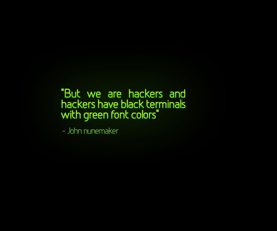 Fondo de pantalla But We Are Hackers 960x800