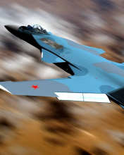 Обои Sukhoi Su 47 Firkin Jet Fighter 176x220