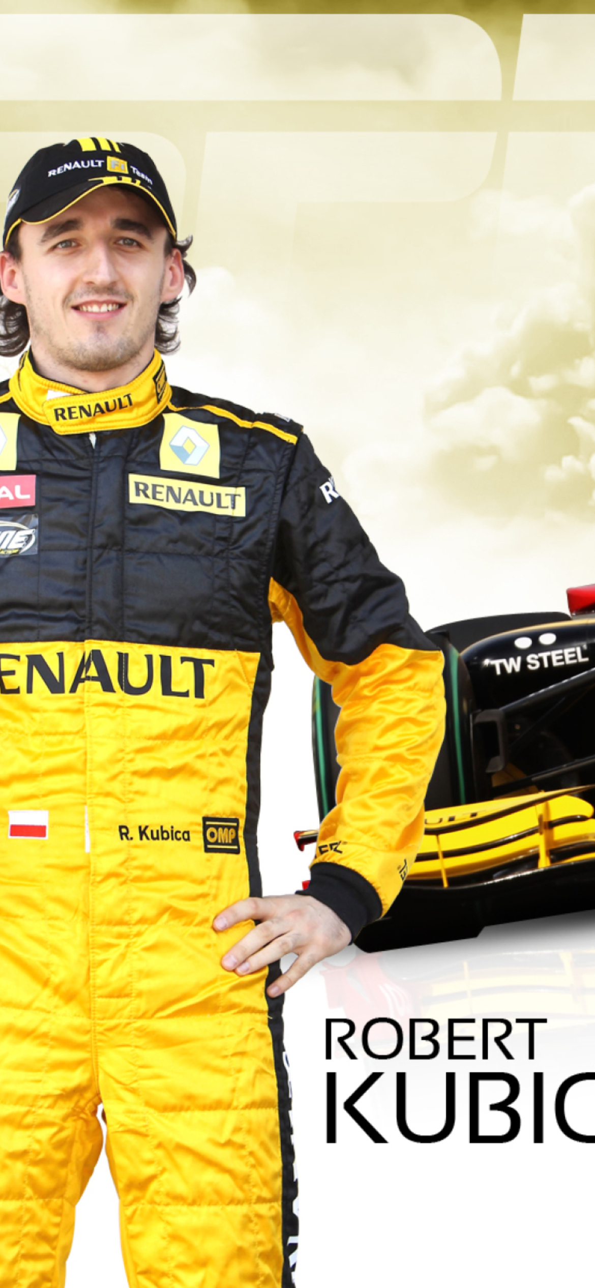 Sfondi Renault Formula 1 - Robert Kubica 1170x2532