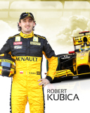 Обои Renault Formula 1 - Robert Kubica 128x160
