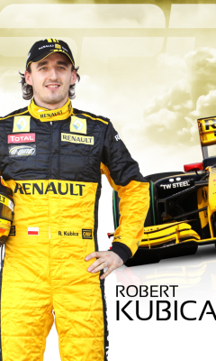 Das Renault Formula 1 - Robert Kubica Wallpaper 240x400