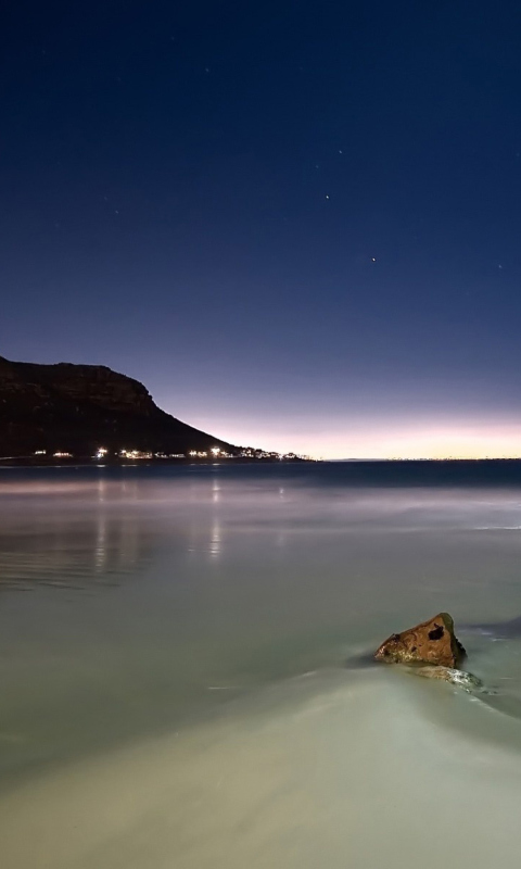 Обои Beach At Night 480x800