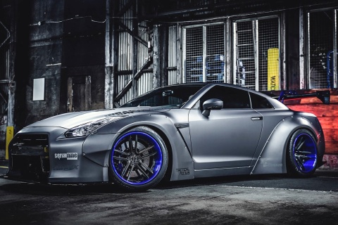 Nissan GT R Body Kit wallpaper 480x320