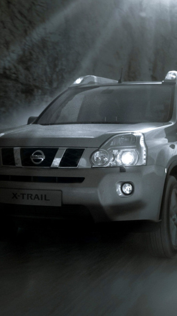 Fondo de pantalla Nissan X-Trail in Fog 360x640