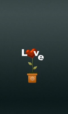 Fondo de pantalla Flower Of Love 240x400