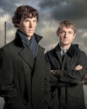 Screenshot №1 pro téma Benedict Cumberbatch Sherlock BBC TV series 128x160