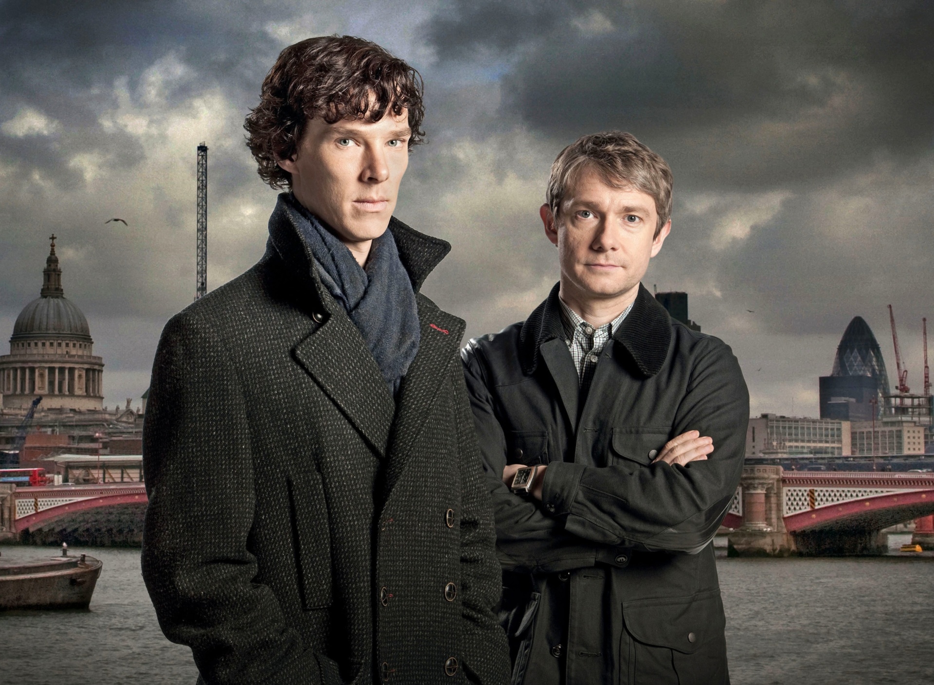 Benedict Cumberbatch Sherlock BBC TV series wallpaper 1920x1408