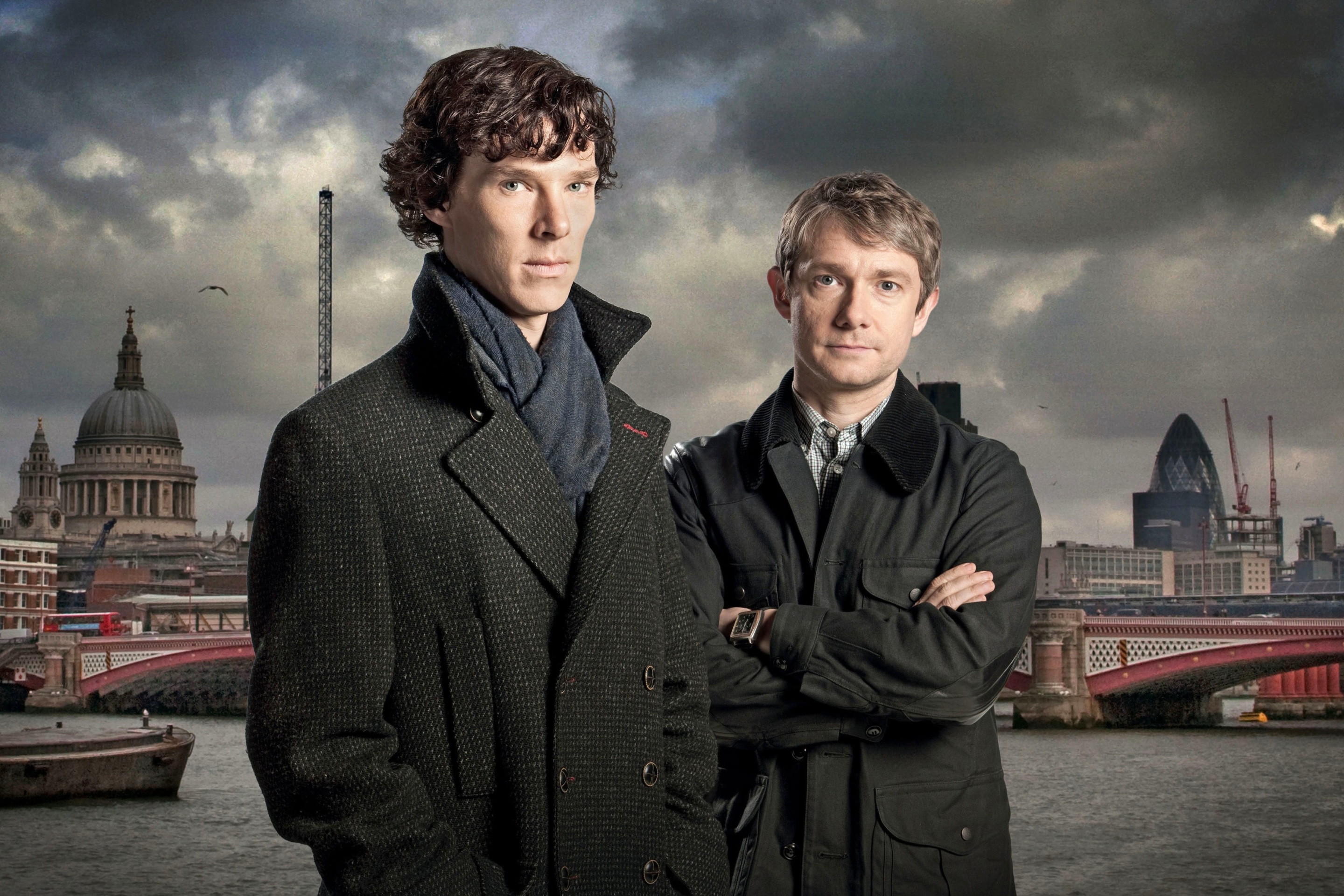 Screenshot №1 pro téma Benedict Cumberbatch Sherlock BBC TV series 2880x1920