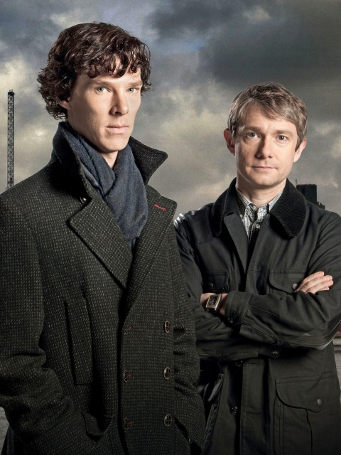 Benedict Cumberbatch Sherlock BBC TV series screenshot #1 480x640