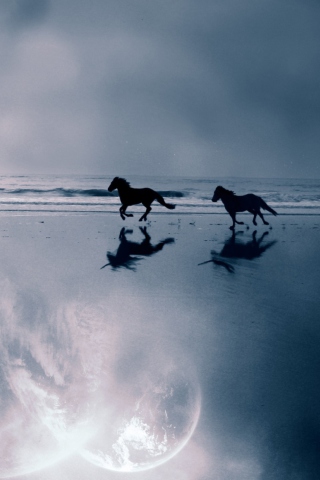 Running Horses screenshot #1 320x480