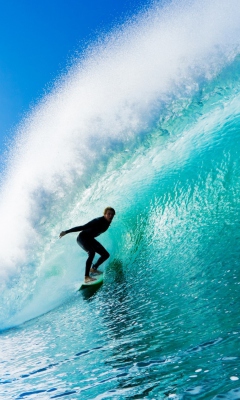 Fantastic Surfing wallpaper 240x400