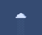 Обои Binary Rain 176x144