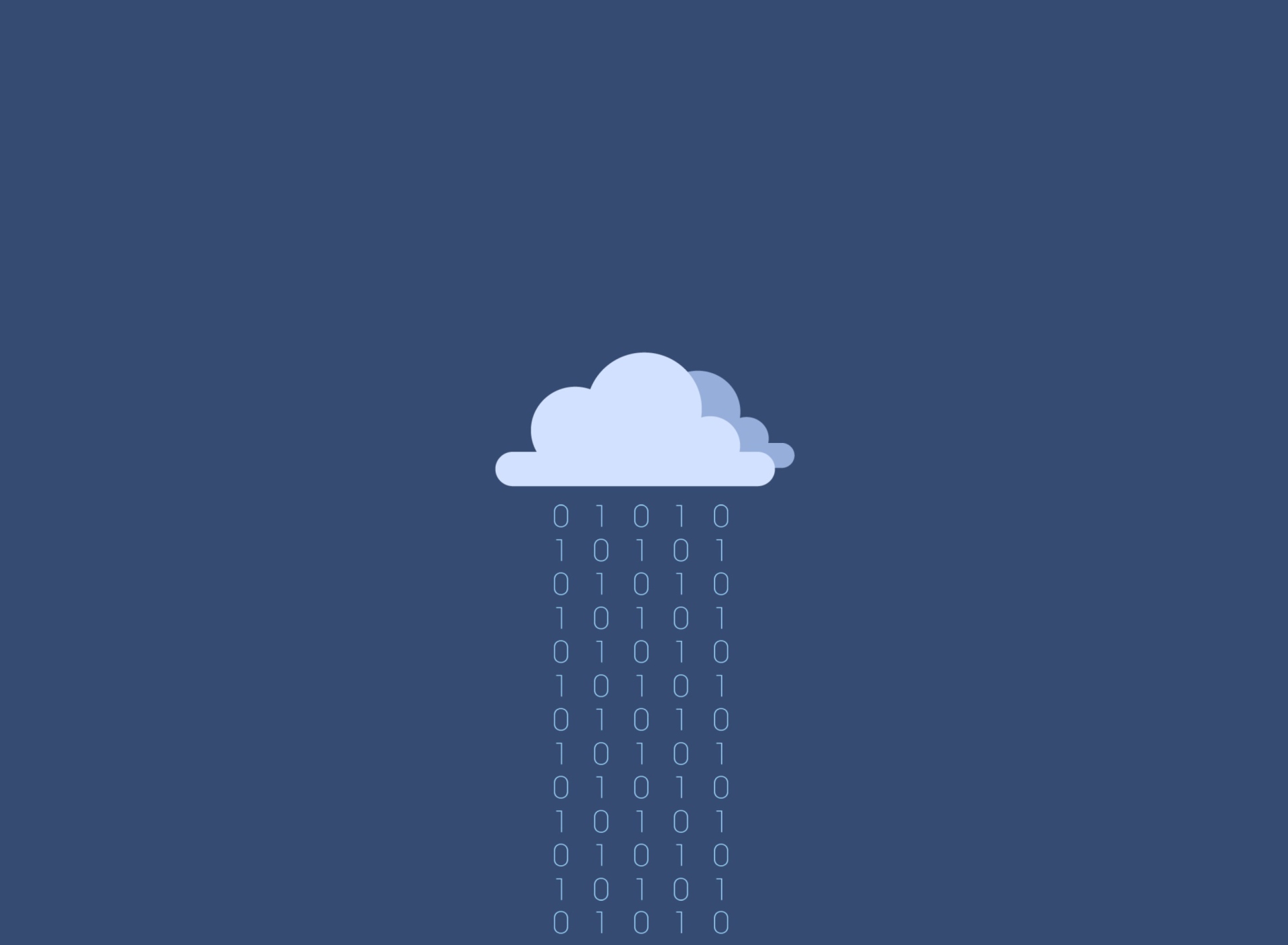 Das Binary Rain Wallpaper 1920x1408