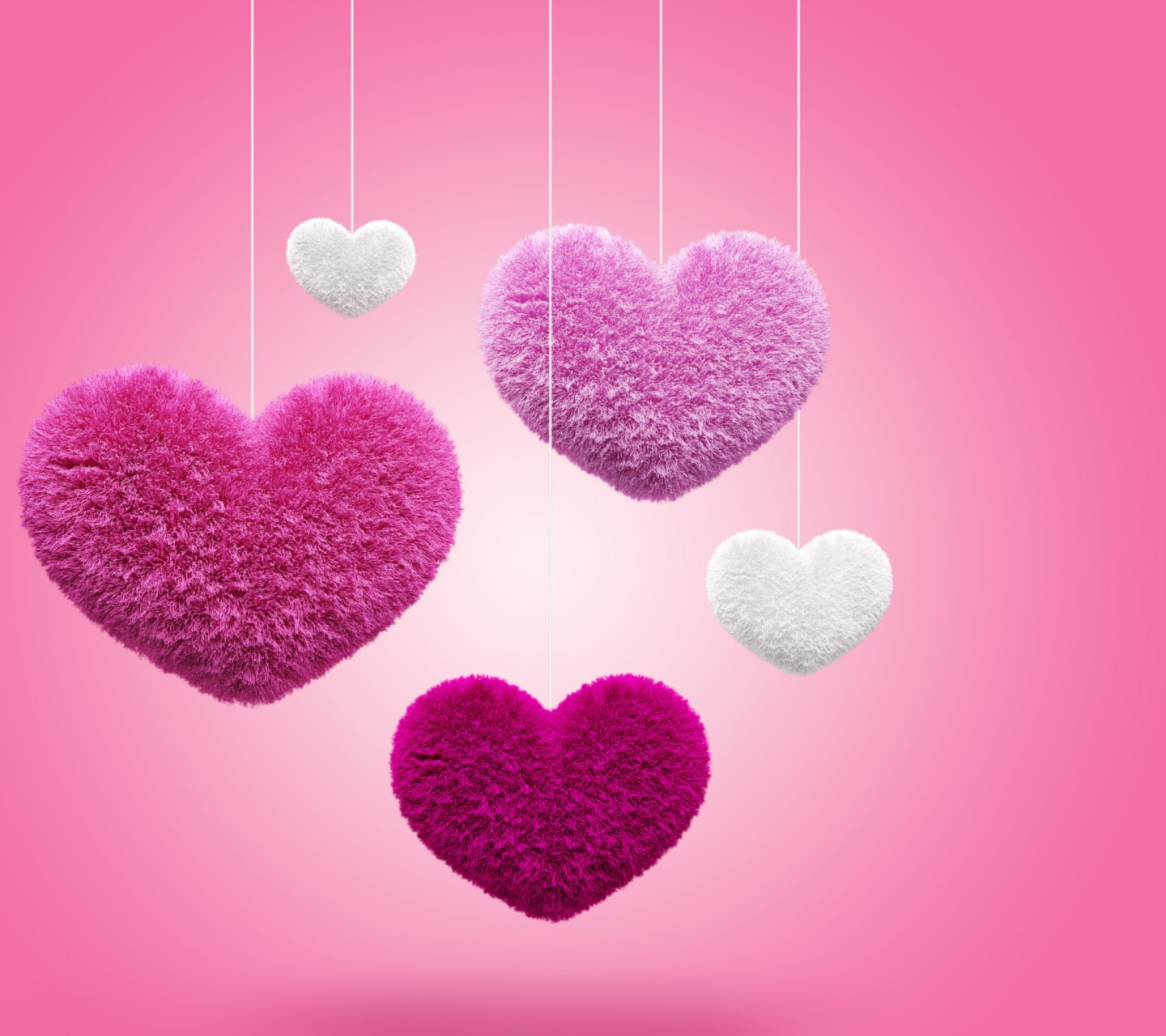 Fluffy Hearts wallpaper 1440x1280