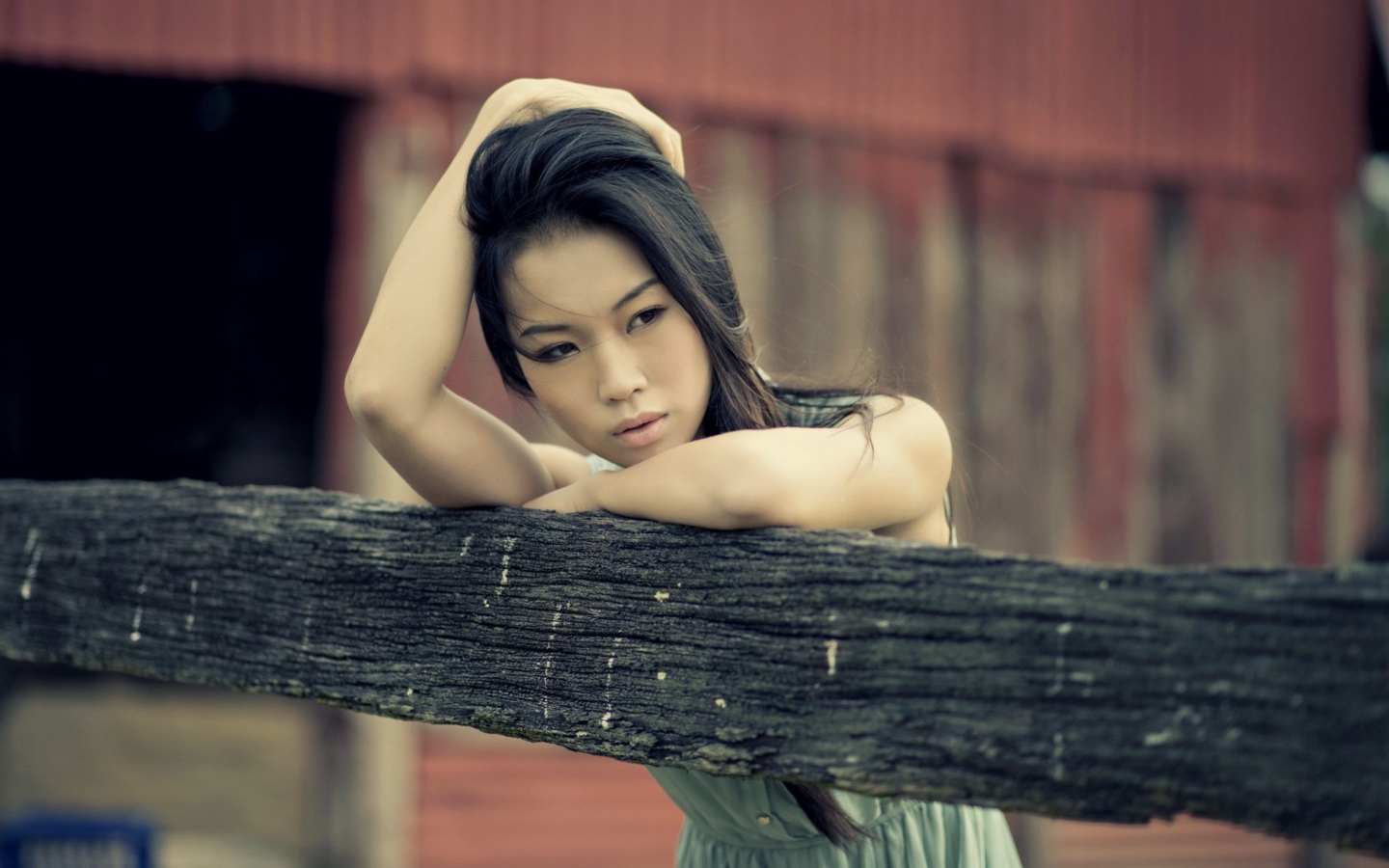 Asian Model Posing screenshot #1 1440x900