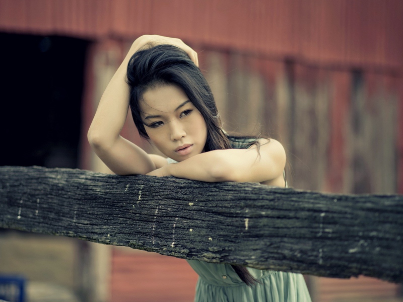 Asian Model Posing screenshot #1 800x600