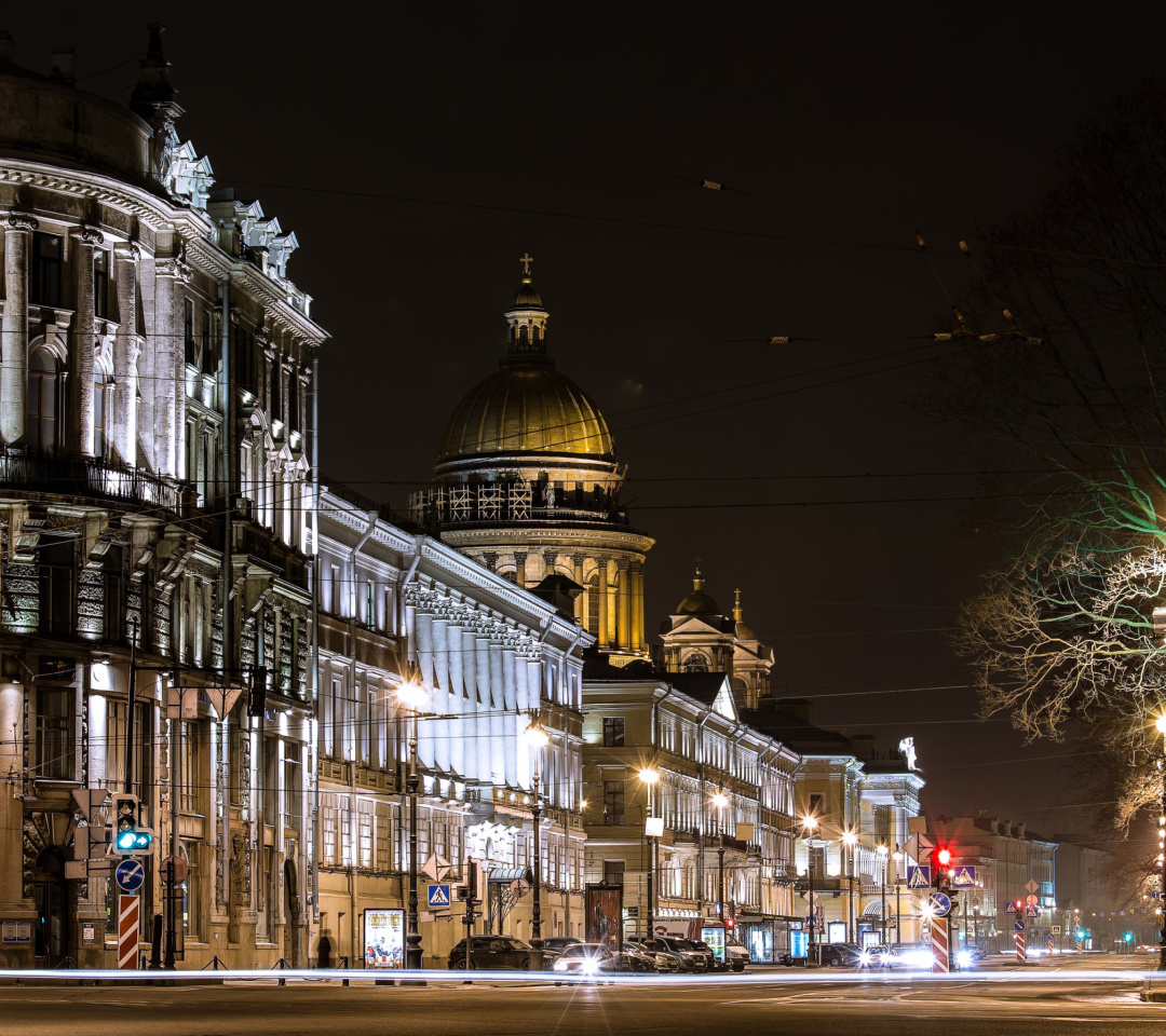 Saint Isaacs Cathedral in Petersburg wallpaper 1080x960