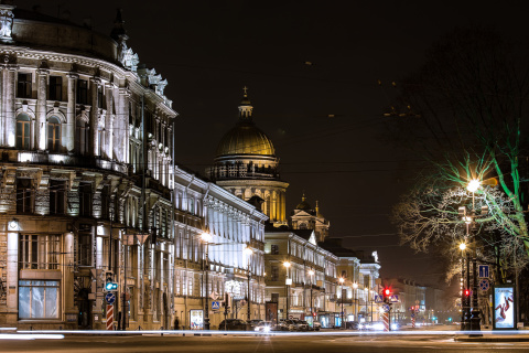 Saint Isaacs Cathedral in Petersburg wallpaper 480x320
