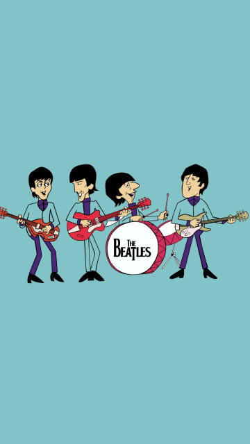 Обои The Beatles 360x640