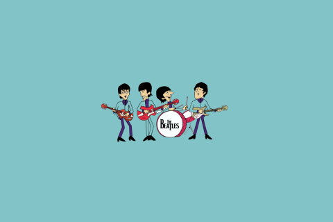 Das The Beatles Wallpaper 480x320