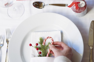 Christmas Table Decoration - Obrázkek zdarma pro Samsung Galaxy Tab 7.7 LTE