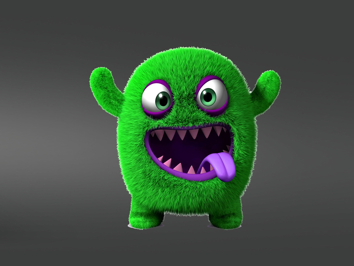 Sfondi Green Monster 1152x864