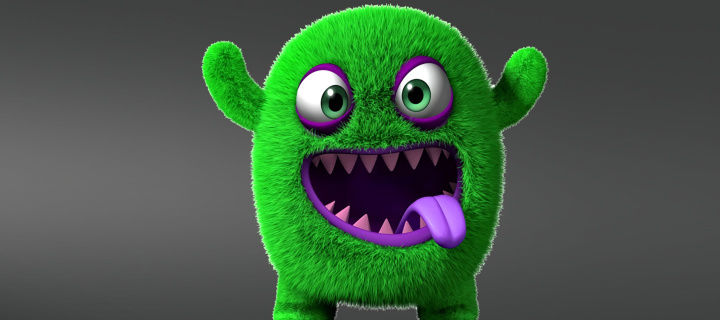 Das Green Monster Wallpaper 720x320