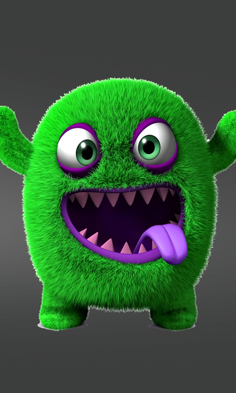 Das Green Monster Wallpaper 768x1280