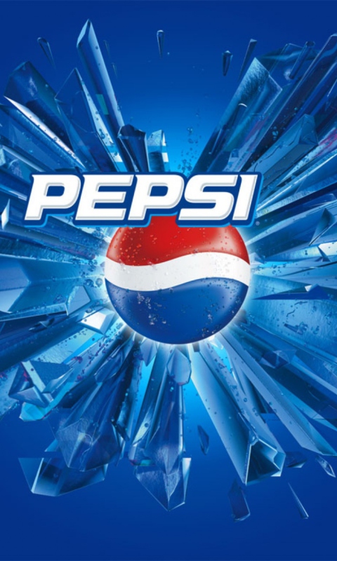 Splashing Pepsi wallpaper 480x800