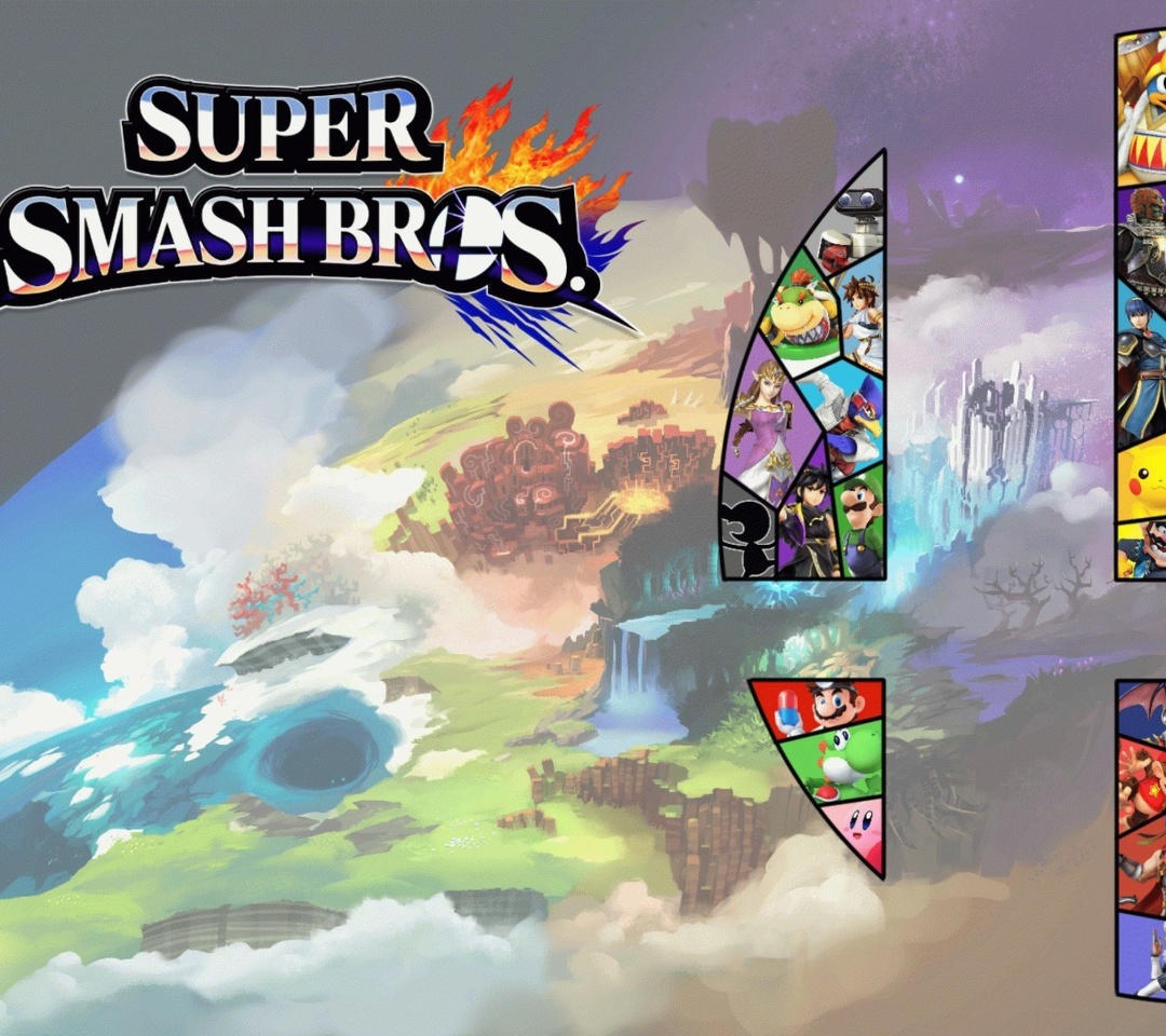 Das Super Smash Bros for Nintendo 3DS Wallpaper 1080x960
