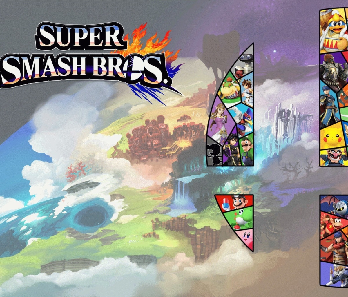 Das Super Smash Bros for Nintendo 3DS Wallpaper 1200x1024