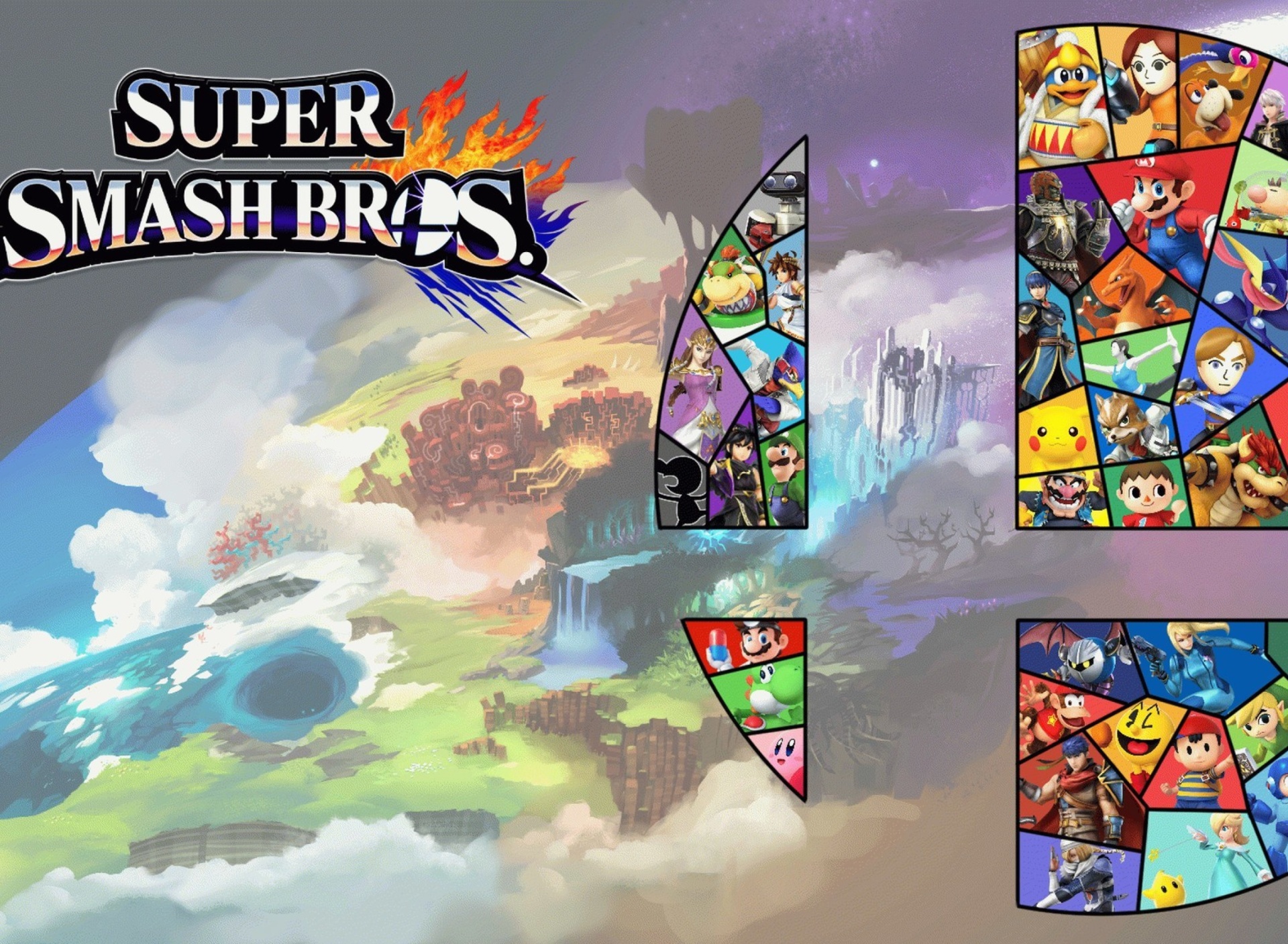 Обои Super Smash Bros for Nintendo 3DS 1920x1408