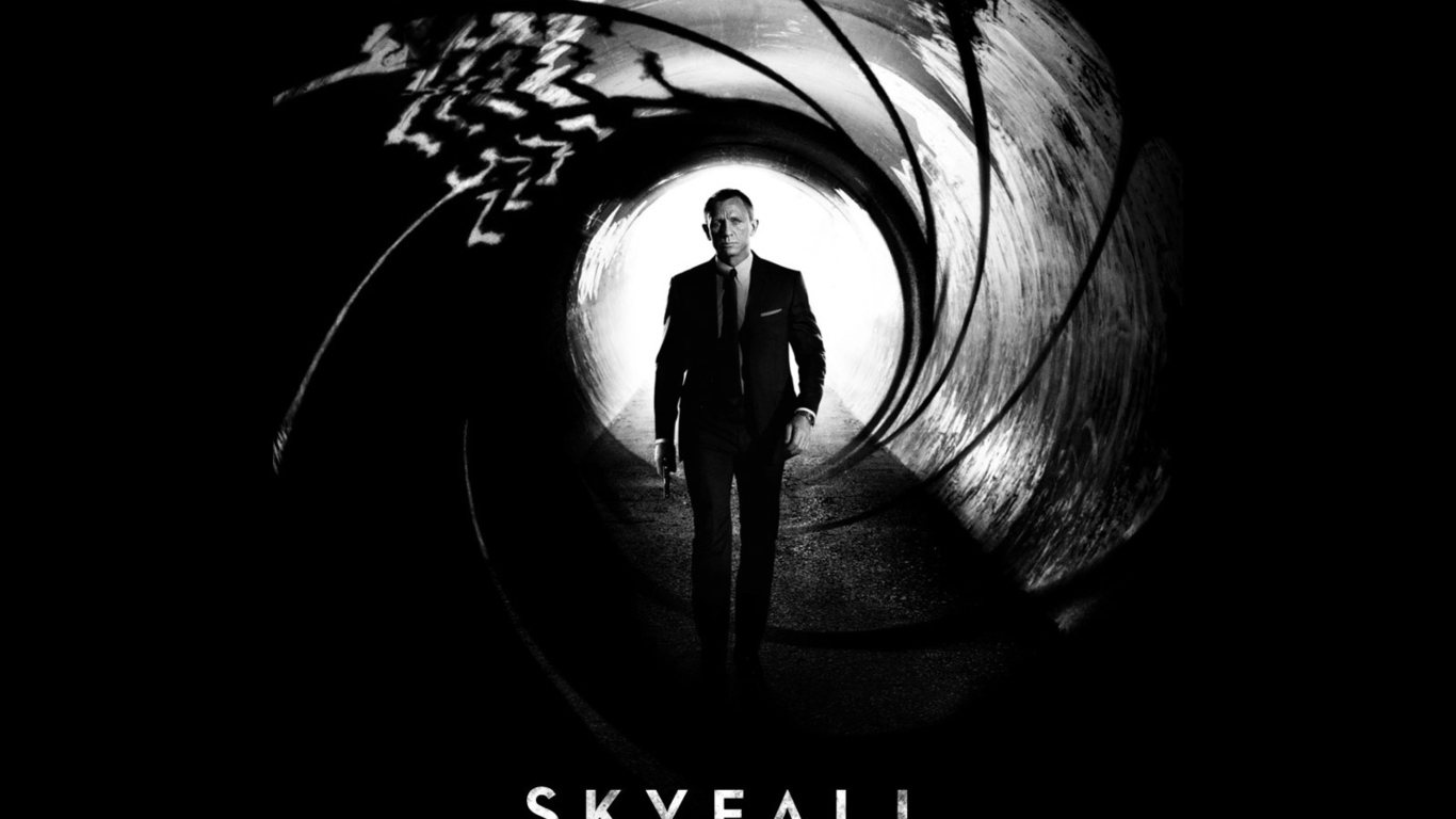 Sfondi James Bond Skyfall 1366x768