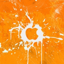 Обои Apple Orange Logo 208x208