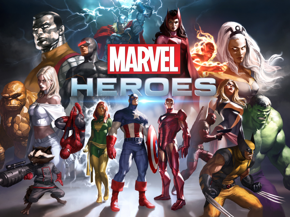 Das Marvel Comics Heroes Wallpaper 1152x864