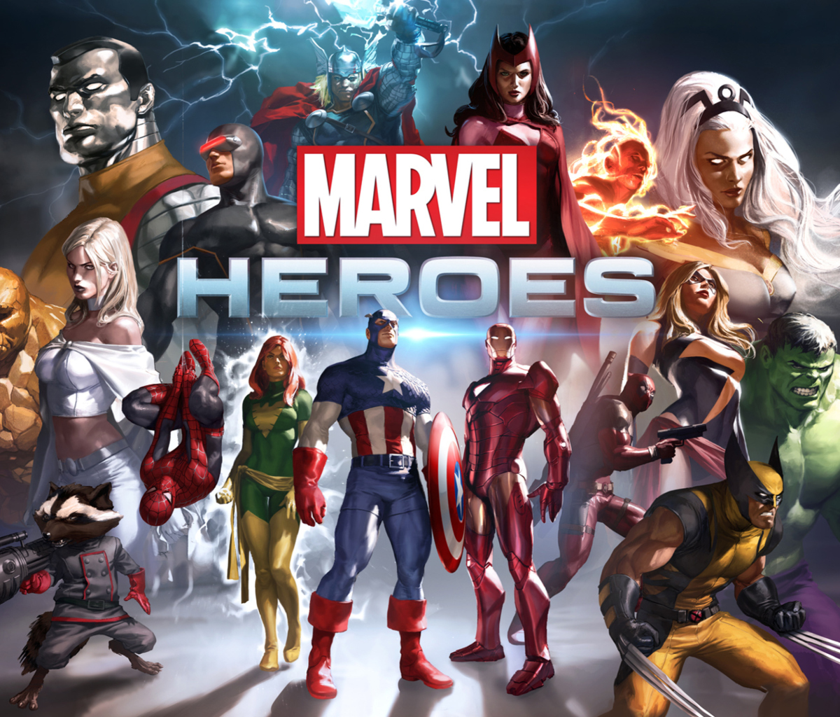 Das Marvel Comics Heroes Wallpaper 1200x1024
