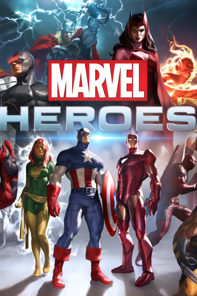 Sfondi Marvel Comics Heroes 640x960