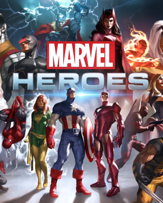 Marvel Comics Heroes - Obrázkek zdarma pro Samsung Slash