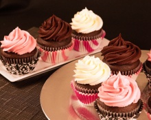 Cupcakes with Creme wallpaper 220x176