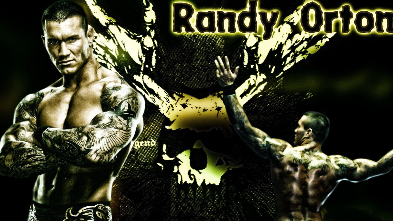 Fondo de pantalla Randy Orton Wrestler 1366x768