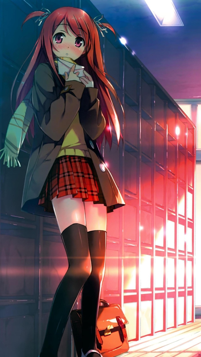 School Girl wallpaper 640x1136