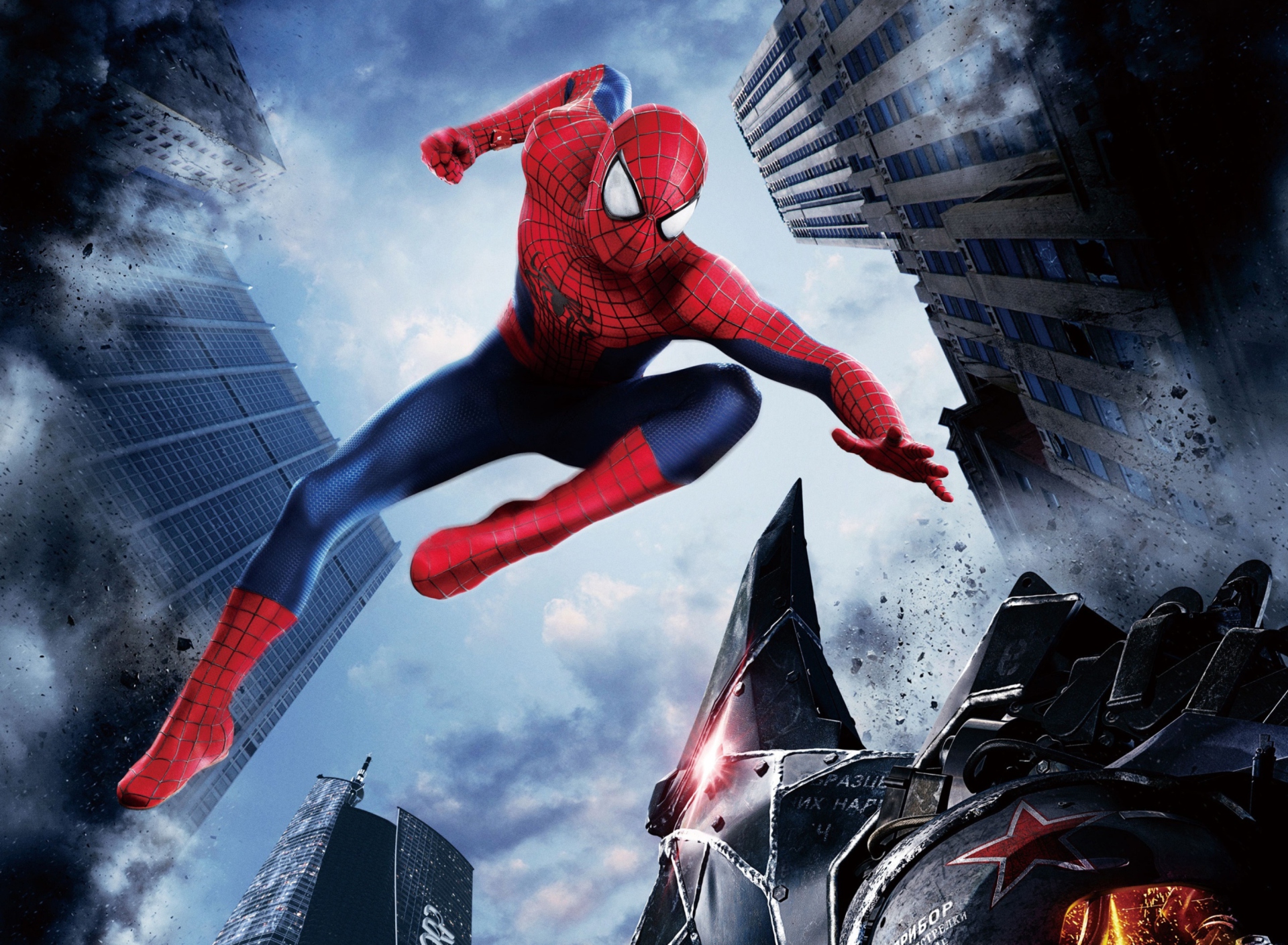 Обои The Amazing Spider Man 2014 Movie 1920x1408