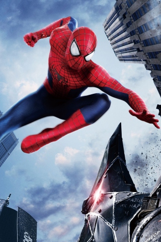 Обои The Amazing Spider Man 2014 Movie 320x480