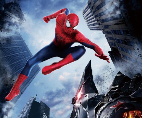 Sfondi The Amazing Spider Man 2014 Movie 480x400