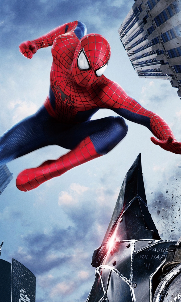 Das The Amazing Spider Man 2014 Movie Wallpaper 768x1280