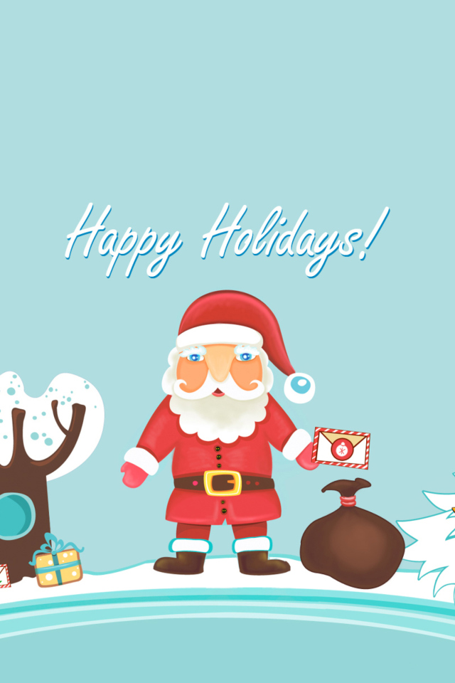 Screenshot №1 pro téma Santa Claus Wishes You Happy Holidays 640x960