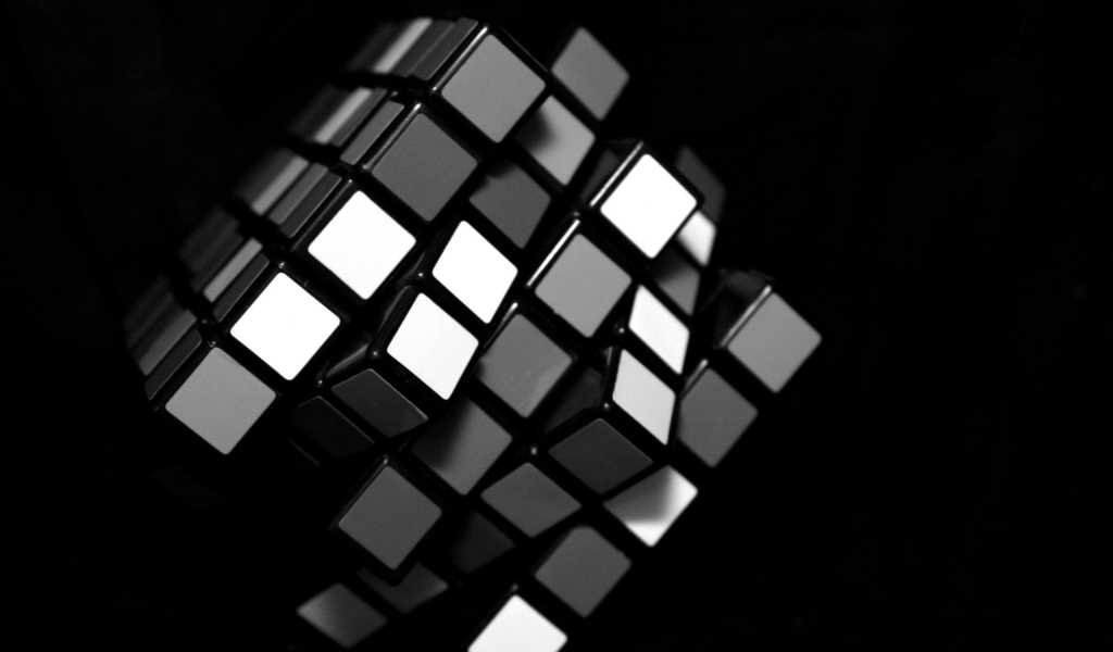 Screenshot №1 pro téma Black Rubik Cube 1024x600