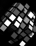 Screenshot №1 pro téma Black Rubik Cube 128x160