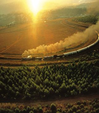 Train On Railway - Obrázkek zdarma pro Nokia C2-02