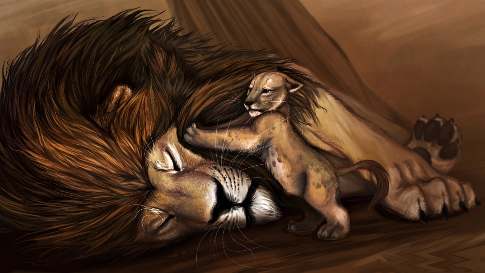 Screenshot №1 pro téma Lion King 1600x900